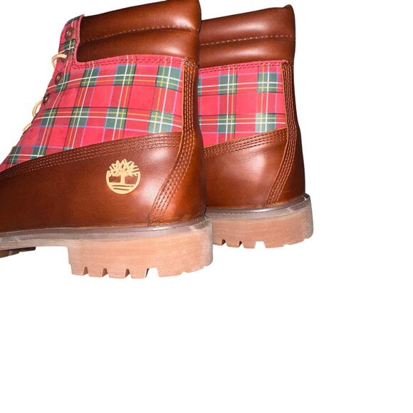 New TIMBERLAND Premium brown full grain Christmas Boots “GINGERBREAD MAN” - Picture 5 of 7